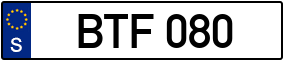 Trailer License Plate